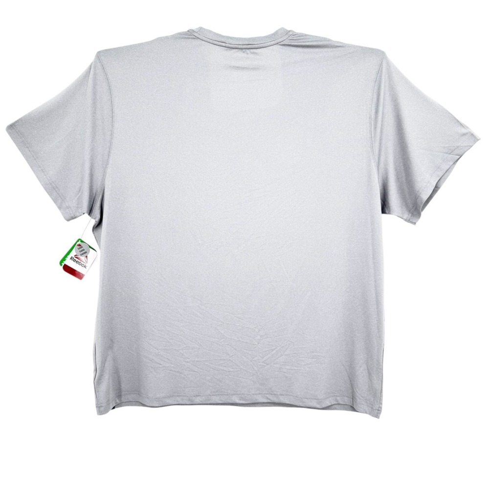 Reebok Men's Short Sleeve Classic Light Grey Graphic Logo T-Shirt Size 3XL NWT - Picture 3 of 11